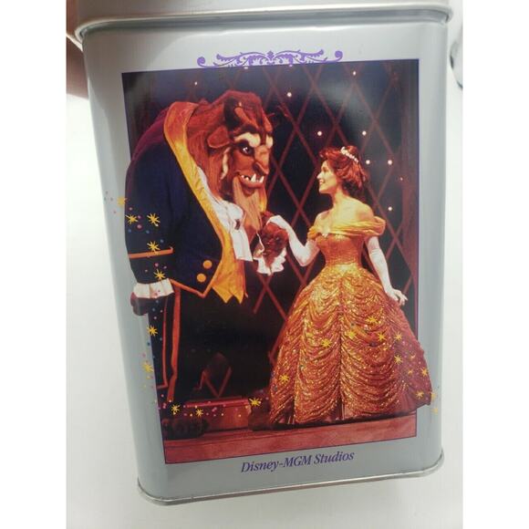 1996 Nestle Toll House 25th Anniversary Walt Disney World Tin Epcot Beauty Beast - Picture 4 of 8